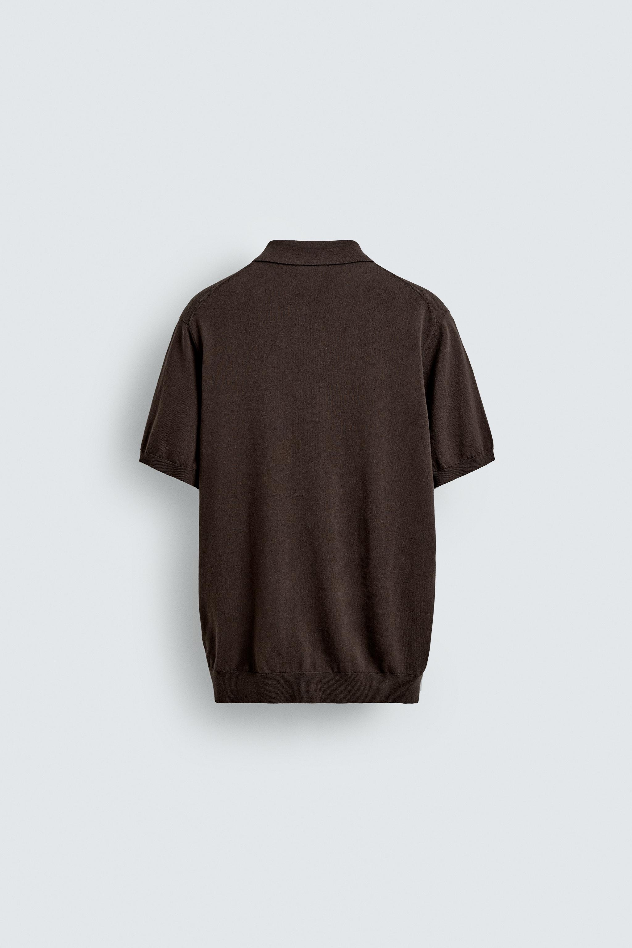 POLO REGULAR FIT EN COTON ET LIN